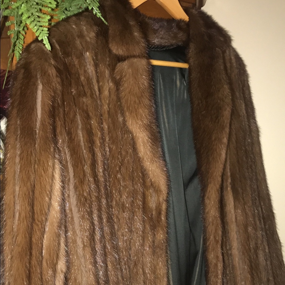 Authentic Mink Fur coat size 10 - Picture 3 of 7
